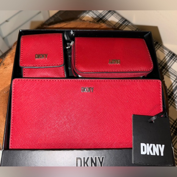 Dkny Bags Red 3 Pc Wallet Set Dkny Poshmark
